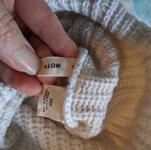 ANTHROPOLOGIE moth hi low knit turtleneck sweater - Picture 7 of 8